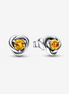 Pandora Moments November Honey Eternity Circle Stud Earrings
