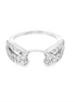 14k White Gold Diamond Wrap Engagement Ring