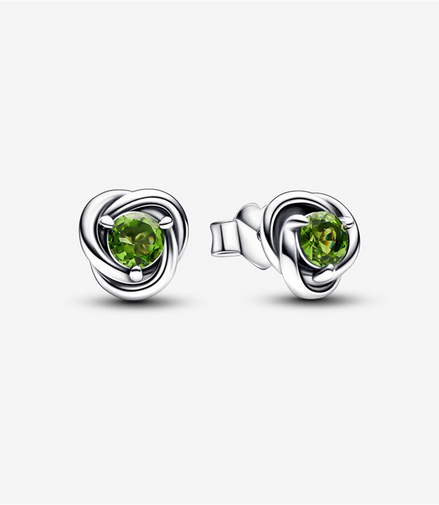 Pandora Moments August Birthstone Eternity Circle Stud Earrings