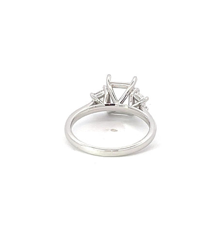14K White Gold Diamond Semi-Mount Engagement Ring