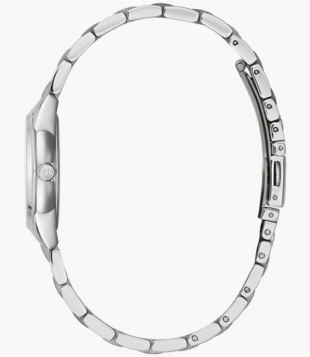 Bulova Ladies Sutton Light Blue Dial And Stainless Steel Bracelet Watch