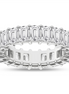 Revelation 14K White Gold 5.5 CTW Emerald Cut Lab Grown Wedding Band