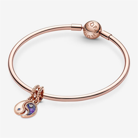 Pandora Moments Splittable Yin & Yang Sparkling Dangle Charm