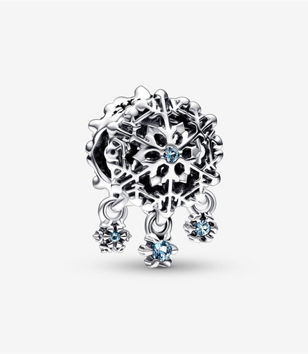 Pandora Moments Icy Snowflake Drop Charm