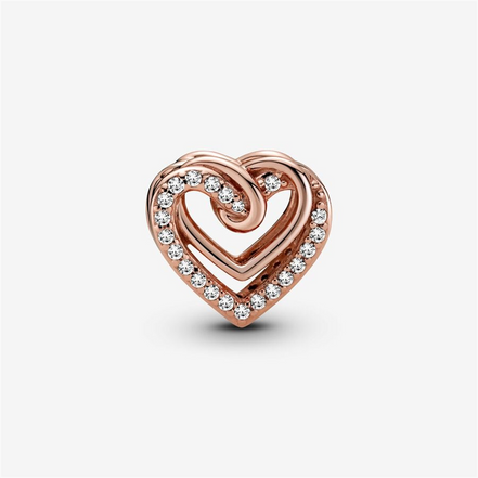 Pandora Moments Sparkling Entwined Hearts Charm