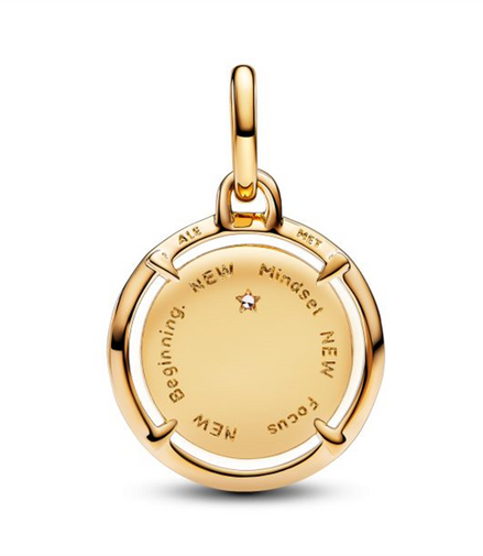 Pandora ME/Moments Scarab Beetle Gold-Plated Medallion Charm