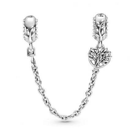 Pandora Heart Family Tree Safety Chain Charm