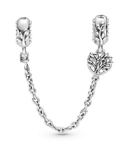 Pandora Heart Family Tree Safety Chain Charm