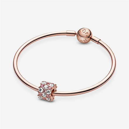 Pandora Timeless Pink And Clear Sparkle Charm