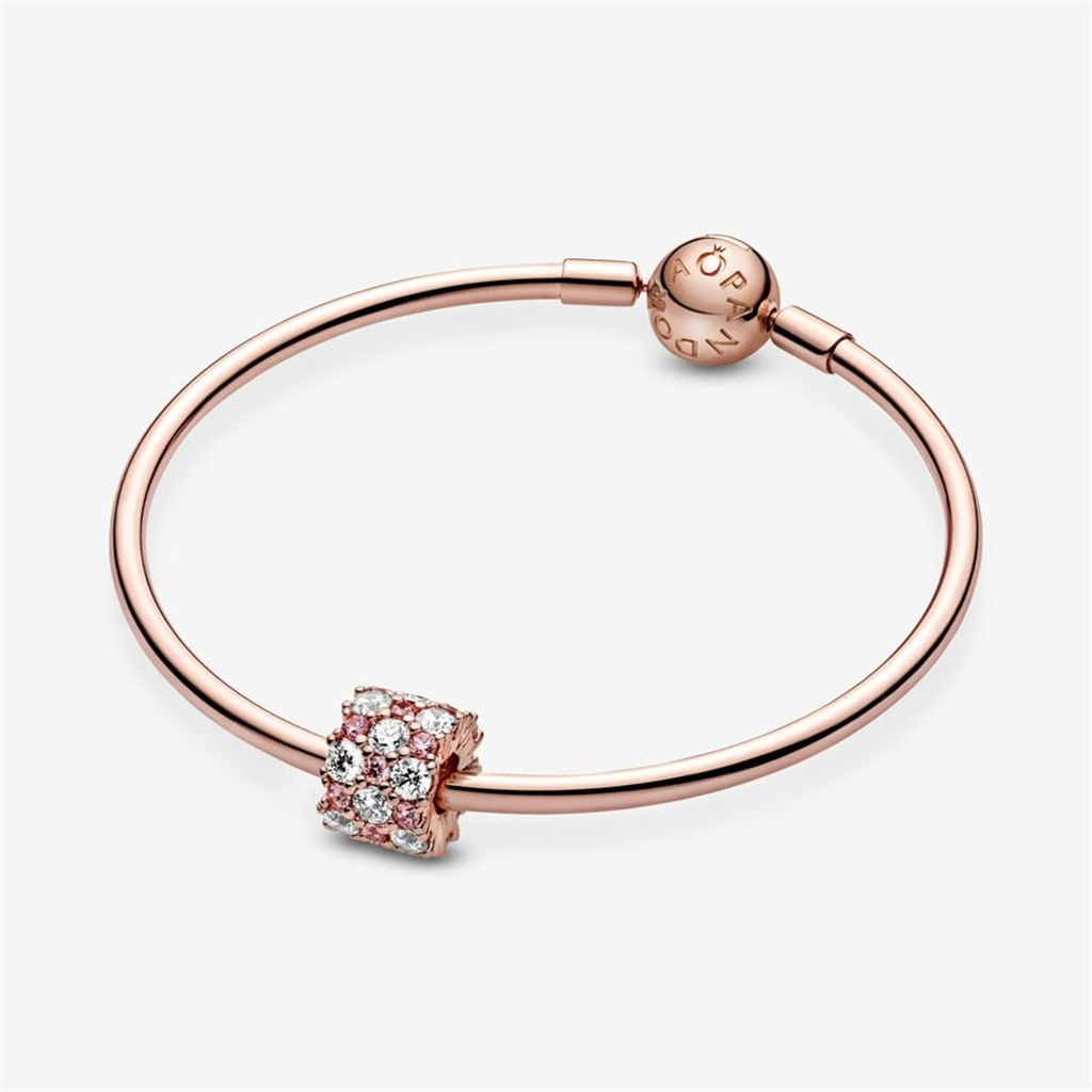 Pandora Timeless Pink And Clear Sparkle Charm
