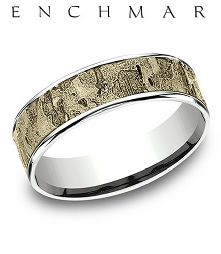 Benchmark 'The Unrefined" Men's Comfort Fit Wedding Band