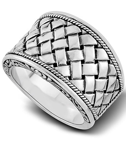 Precious Metal (No Stones) Fashion Rings - Men'