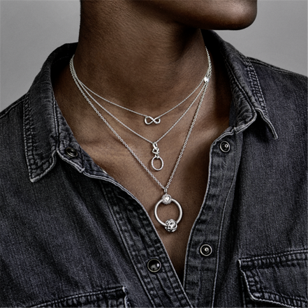 Pandora Moments Sparkling Infinity Collier Necklace 50 cm