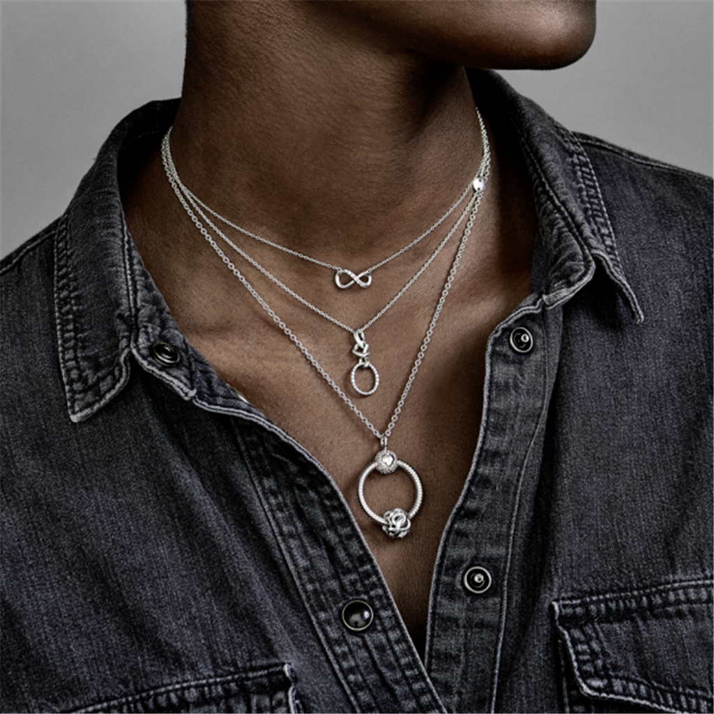 Pandora Moments Sparkling Infinity Collier Necklace 50 cm
