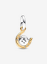 Pandora Moments Two-Tone Spinning Disc Horseshoe Dangle Charm