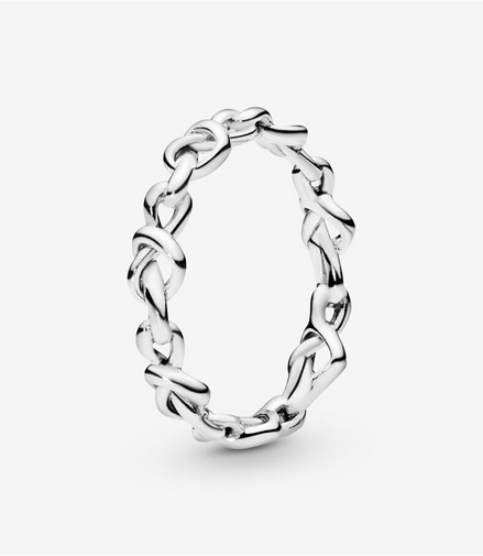 Pandora Moments Knotted Hearts Ring Size 7