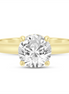 14k Yellow Gold 2 CTW Round Semi-Mount Diamond Engagement Ring