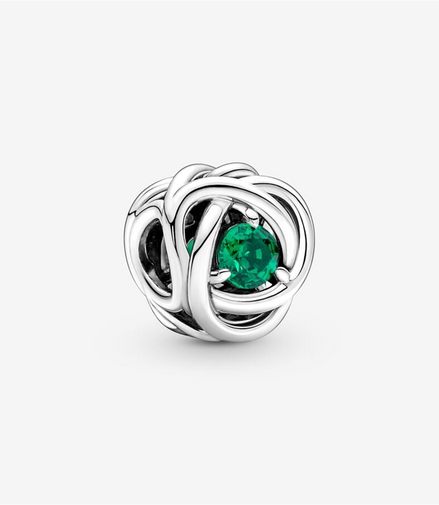 Pandora Moments May Green Eternity Circle Charm