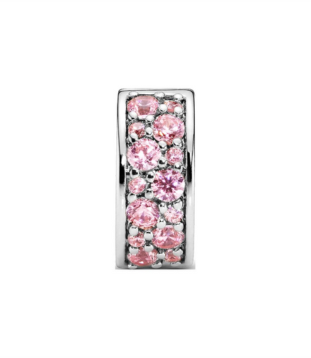 Pandora Moments Pink Pavé Clip Charm