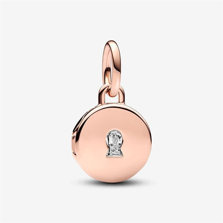 Pandora Moments 14K Rose Gold Plated Openable & Engravable Love Locket Charm