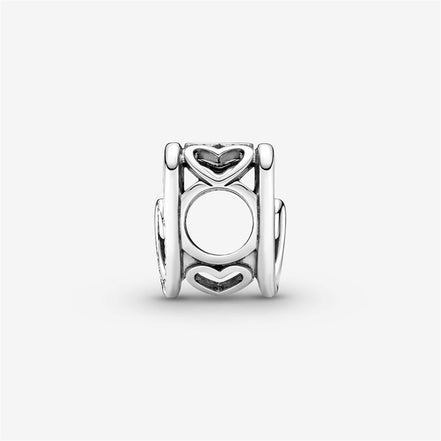 Pandora Moments "Mom" Entwined Infinite Hearts Charm