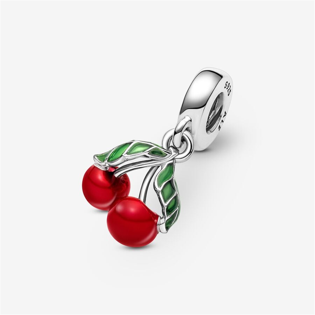 Pandora Moments Asymmetrical Cherry Fruit Dangle Charm