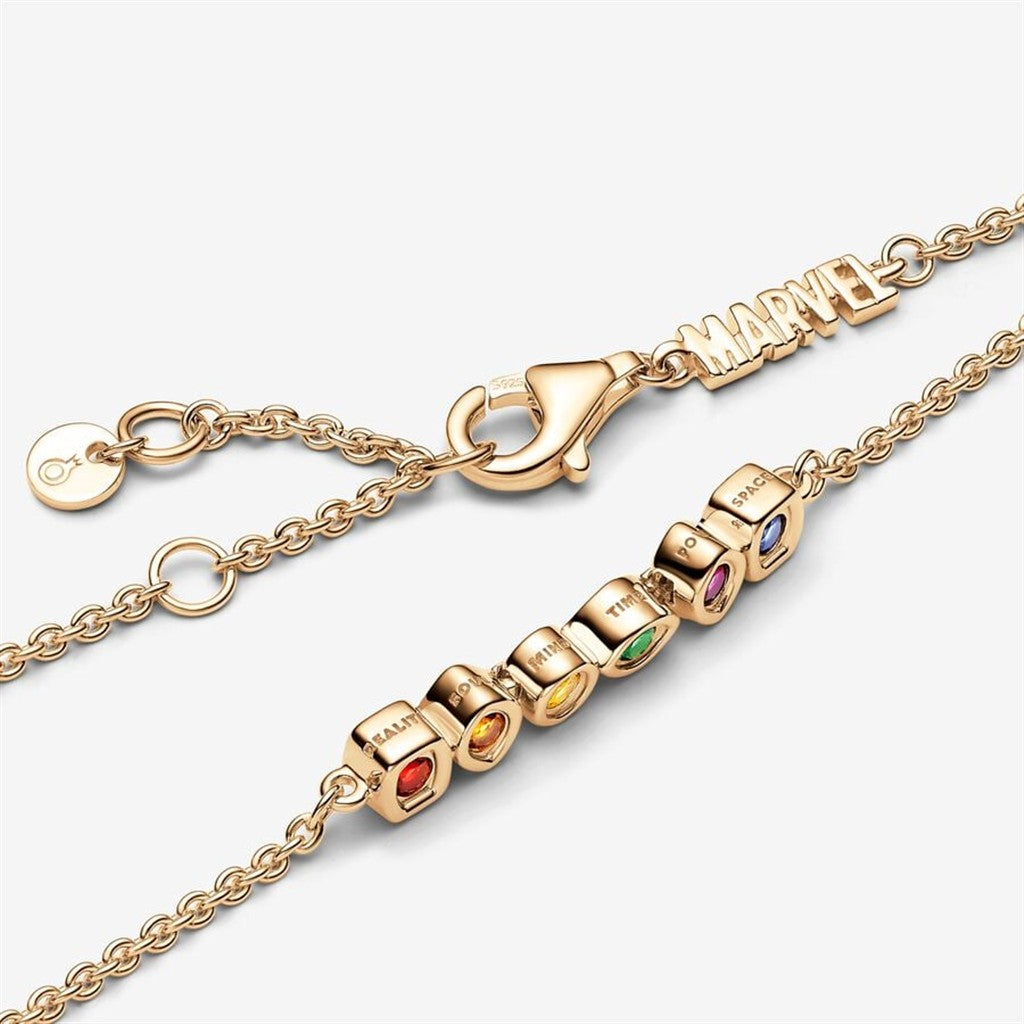Pandora Marvel The Avengers Infinity Stones Chain Bracelet Size 18