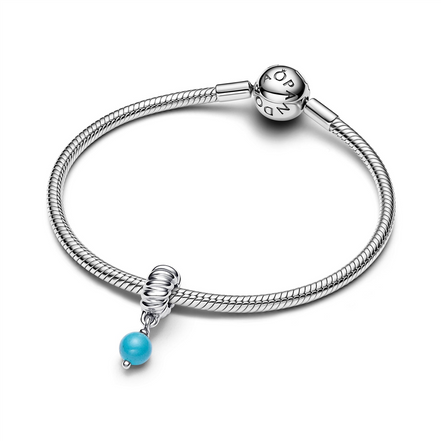 Pandora Turquoise-colored Dangle Charm