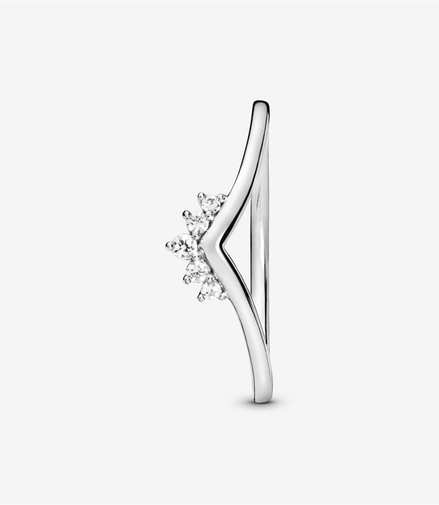Pandora Moments Tiara Wishbone Ring Size 6