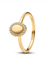 Pandora Timeless Engravable Oval Halo Ring Size 6