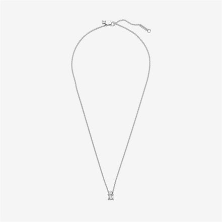 Pandora Timeless Sparkling Collier Round & Square Pendant Necklace
