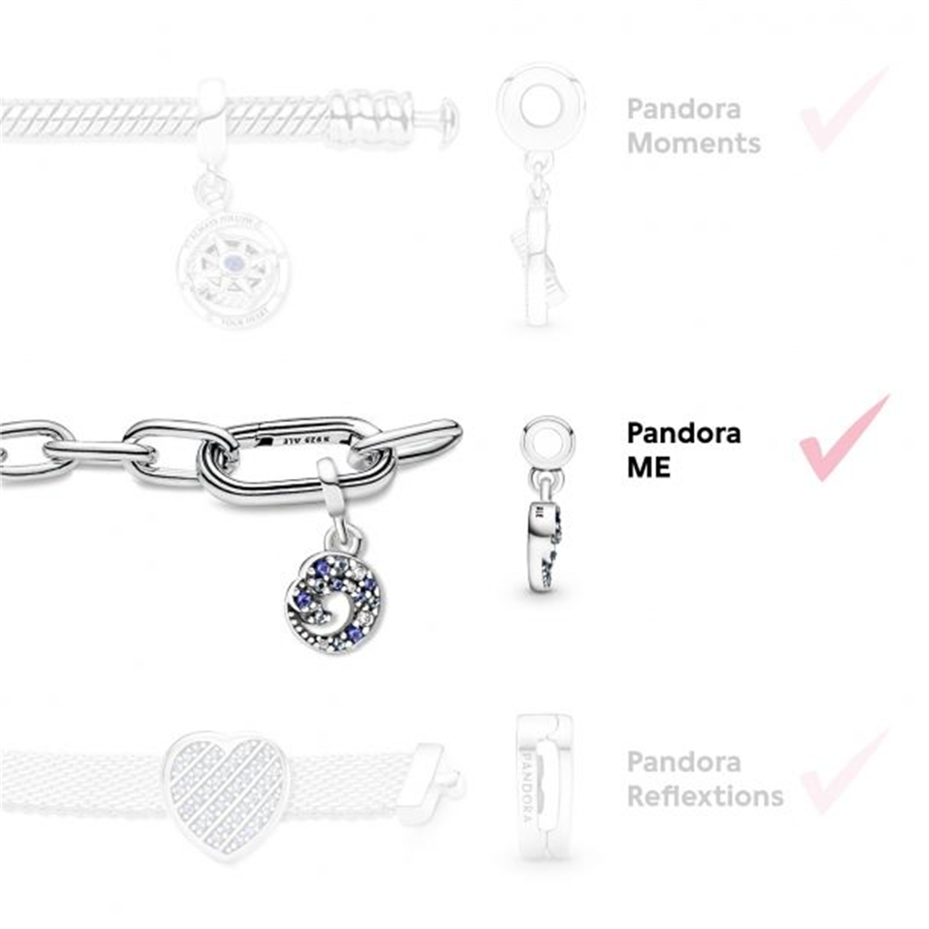 Pandora ME Sparkling Moon Mini Dangle Charm