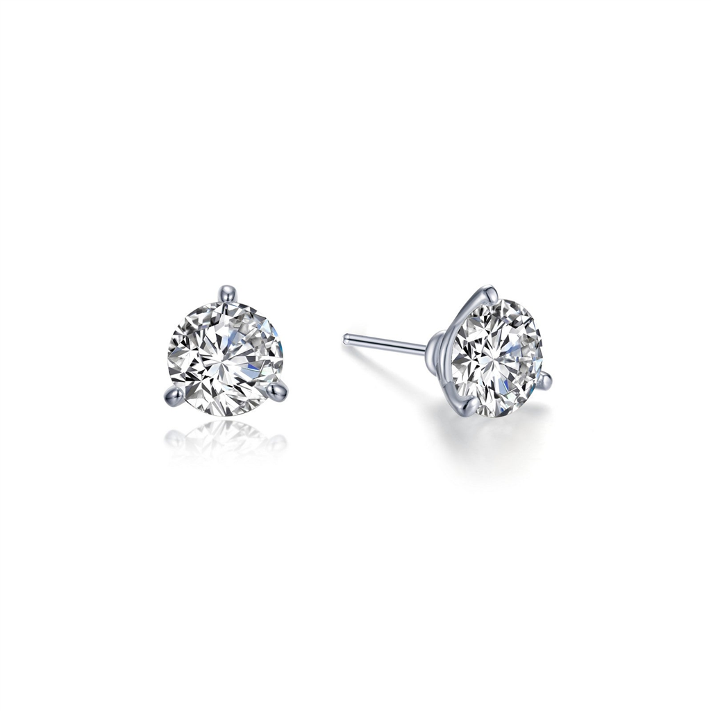 Lafonn 1 CTW Simulated Diamond Martini Shaped Solitaire Stud Earrings