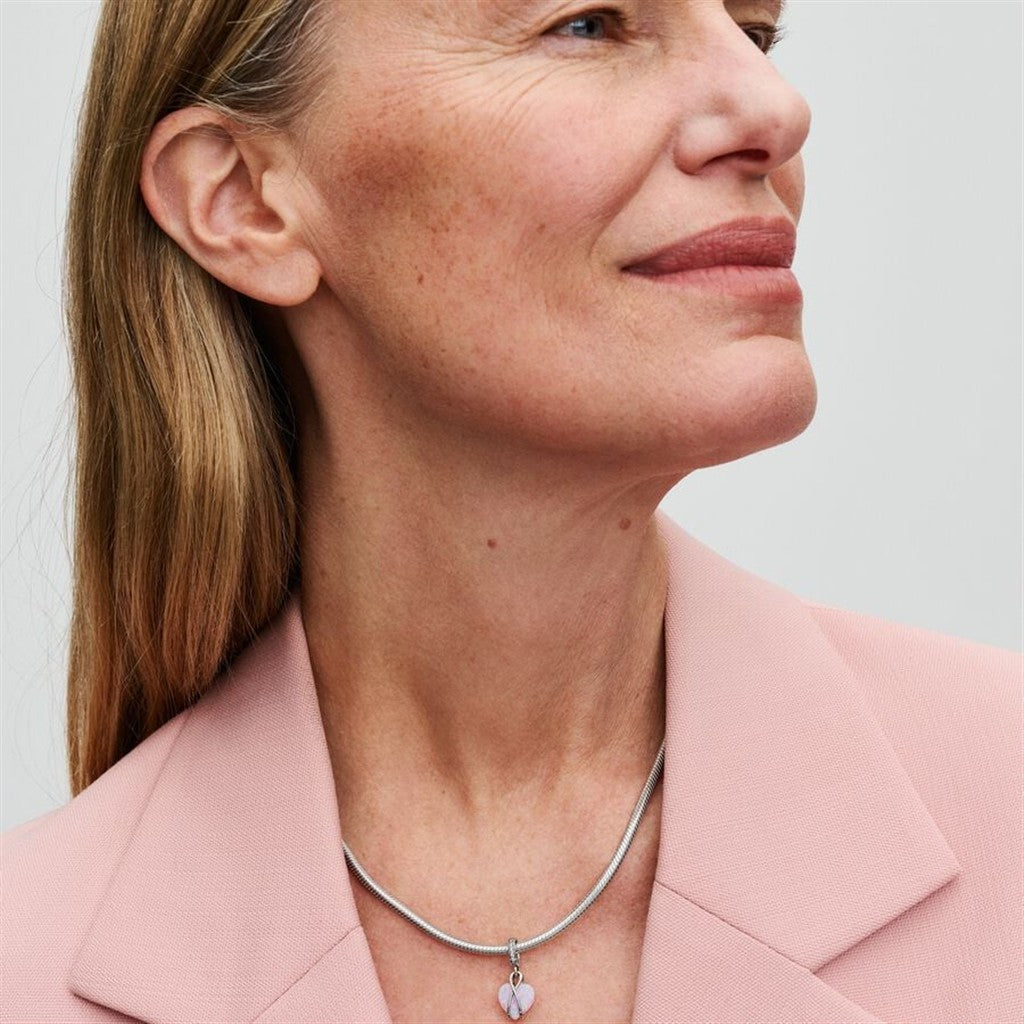 Pandora Moments Mom Opalescent Heart Dangle Charm