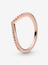 Pandora Timeless Beaded Wishbone Ring Size 7