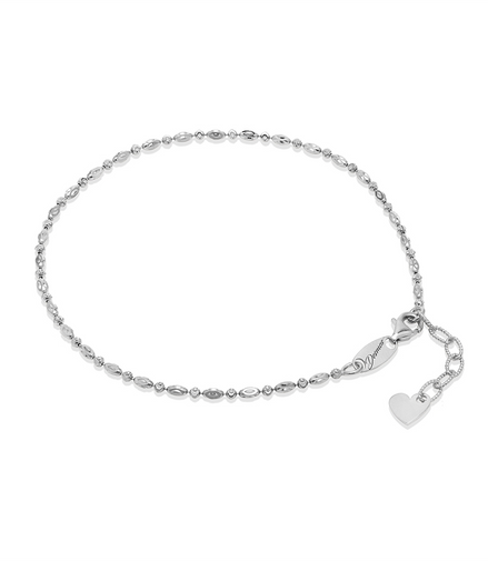 Desmos Rhodium-Plated Anklet