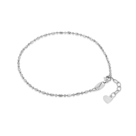 Desmos Rhodium-Plated Anklet