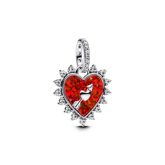 Pandora Moments Spinnable Arrow Heart Dangle Charm