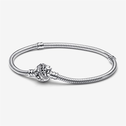 Pandora Disney Tinker Bell Clasp Moments Snake Chain Bracelet Size Size 18