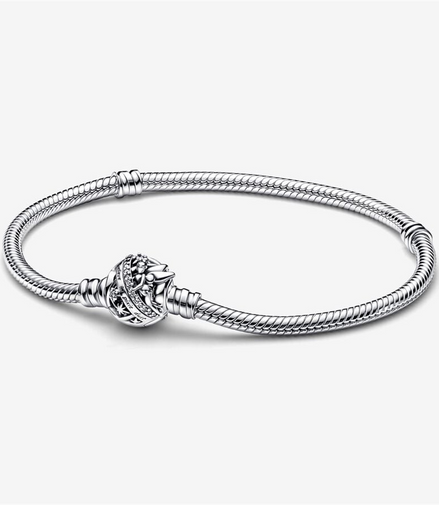 Pandora Disney Tinker Bell Clasp Moments Snake Chain Bracelet Size Size 18