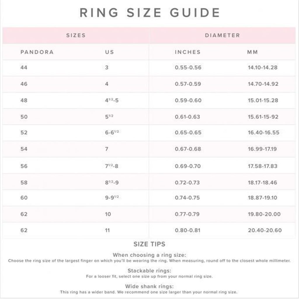 Pandora Moments Radiant Heart Pavé Signet Ring Size 6