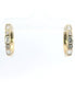 14K Yellow Gold And 0.83 CTW Diamond Bezel Set Hoop Earrings