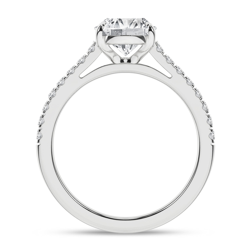 Revelation 14K Gold Classic Oval Lab Grown Diamond Engagment Ring