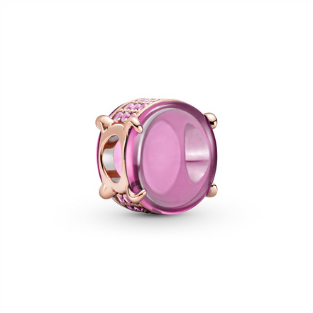 Pandora Pink Oval Cabochon Charm