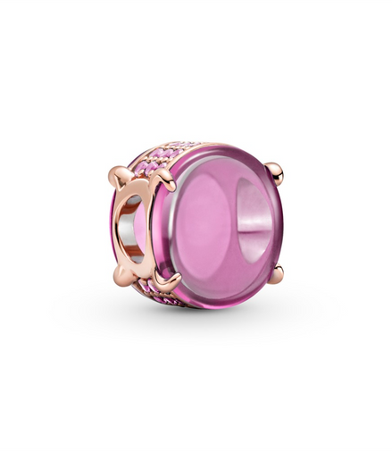 Pandora Pink Oval Cabochon Charm