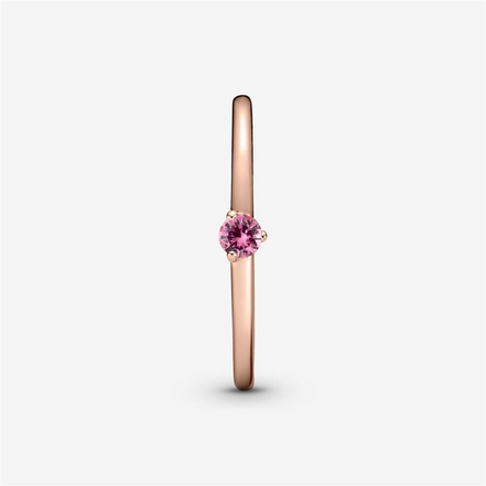 Pandora Timeless Pink Solitaire Ring Size 7.5