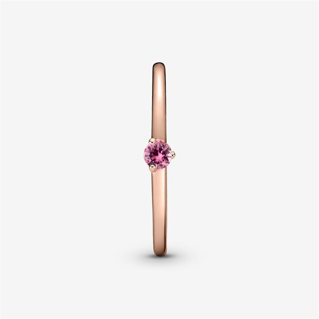 Pandora Timeless Pink Solitaire Ring Size 7.5