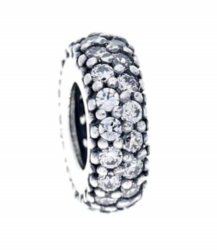 Pandora Moments Clear Sparkle Spacer Charm