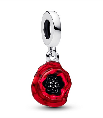 Pandora Poppy Dangle Charm
