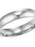 Low Dome 14K White Gold 4MM  Comfort Fit Plain Wedding Band Size 9